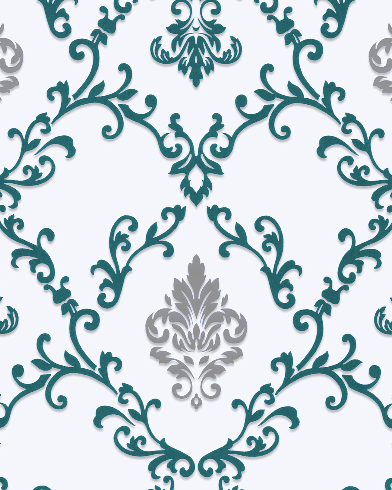 Baroque Stencil Wall Pattern - HD Wallpaper 