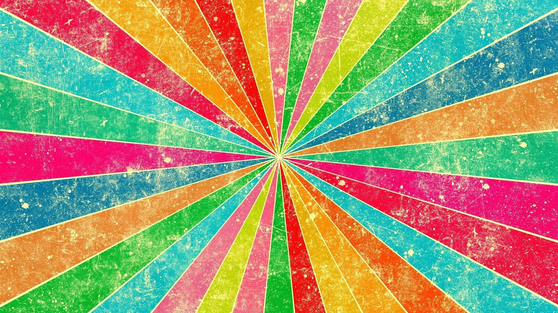 Rainbow Rays - HD Wallpaper 
