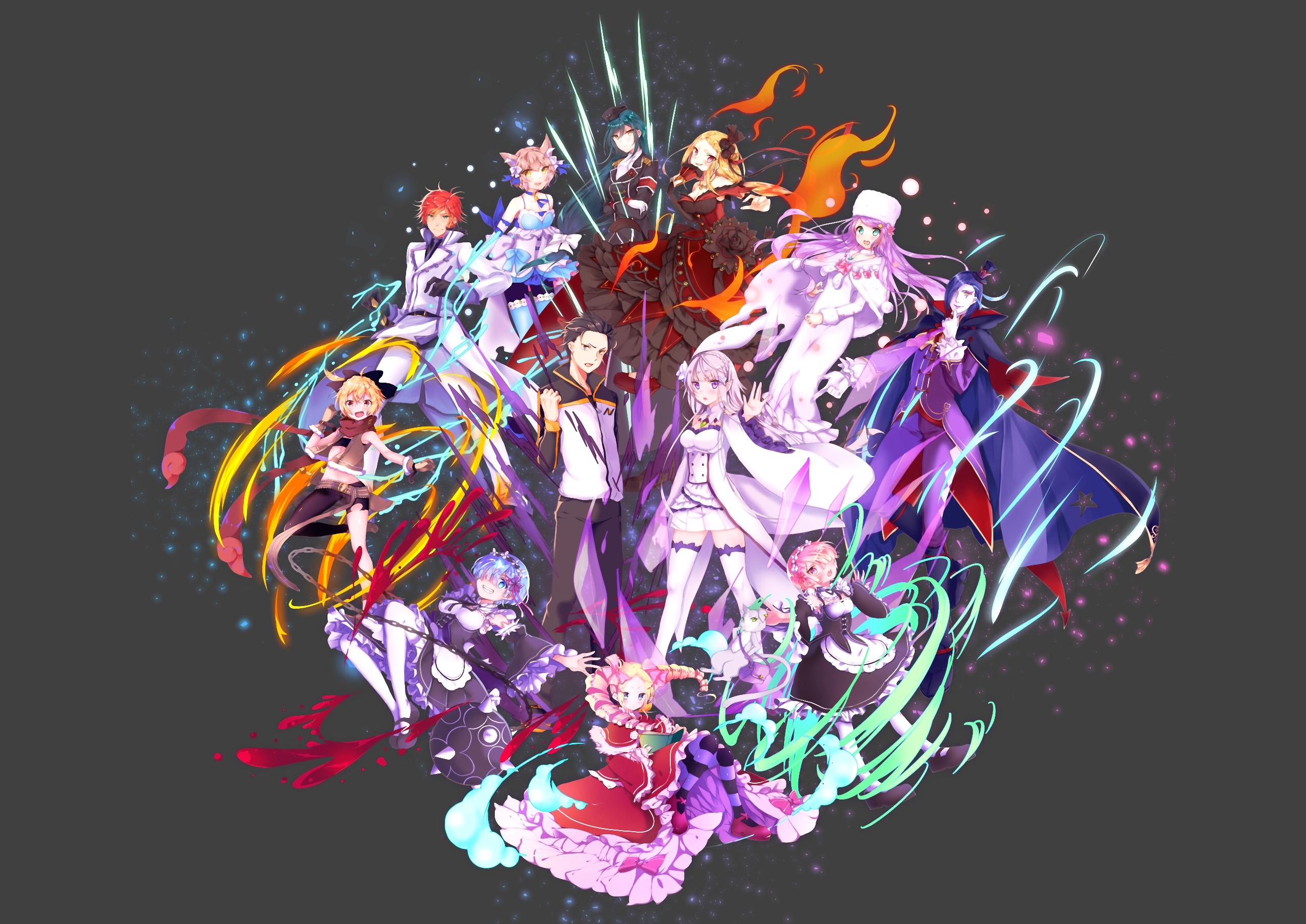 Roswaal L And Ram - HD Wallpaper 