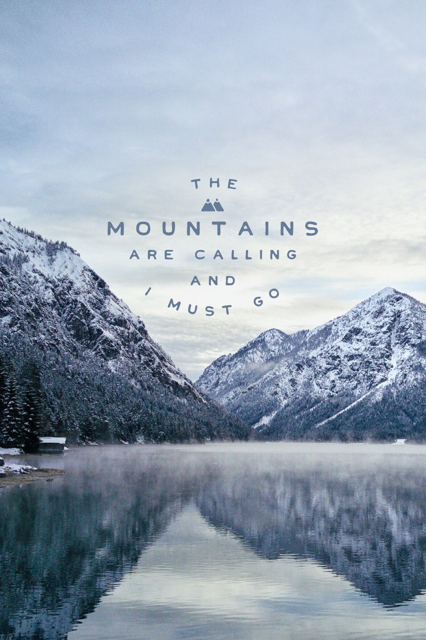 Mountains Are Calling Iphone - HD Wallpaper 