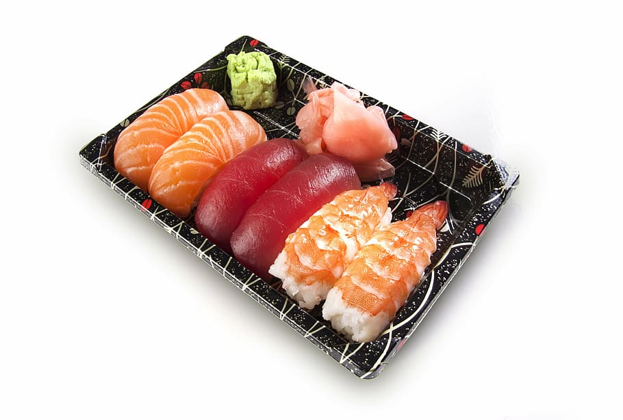 Sushi Pack, Set, Nigiri, Maki, Fish, Raw, Salmon, Rice, - Onigiri Makizushi - HD Wallpaper 
