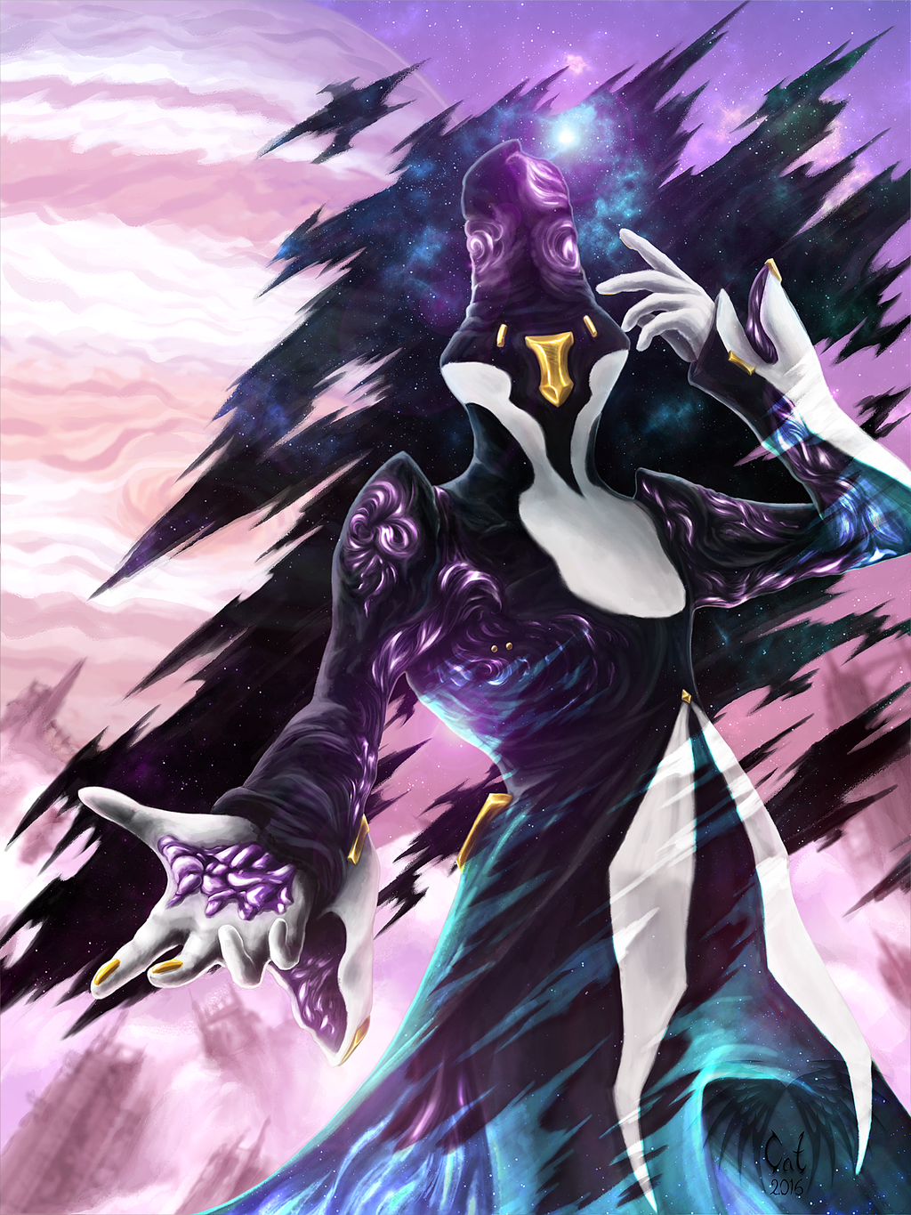 Warframe Limbo Fan Art - HD Wallpaper 