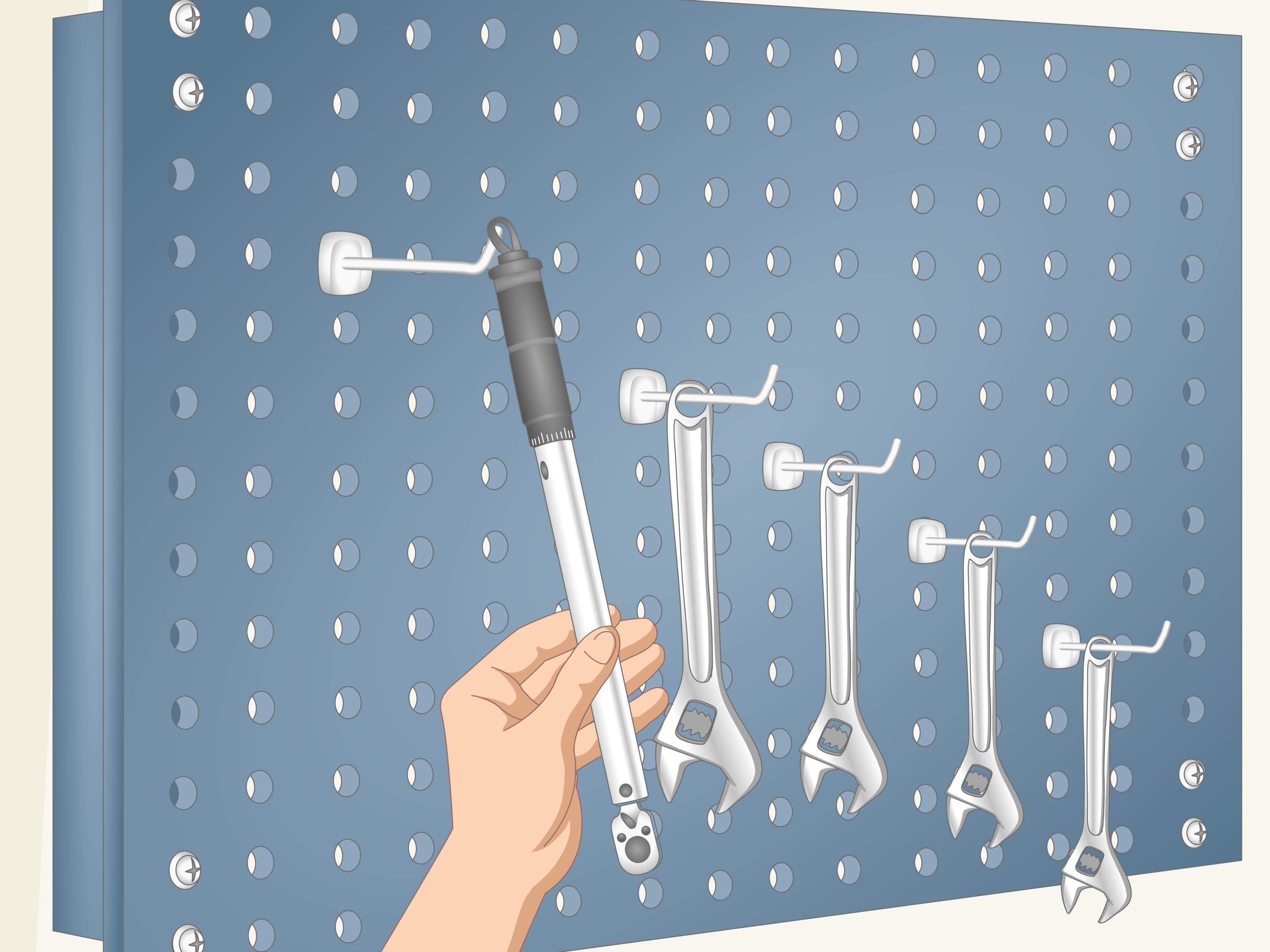 Image Titled Install Pegboard Step - Metalworking Hand Tool - HD Wallpaper 