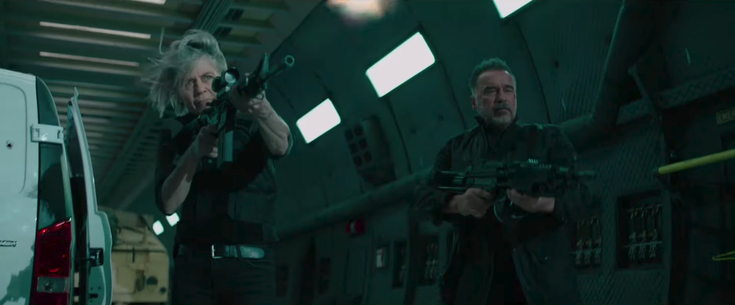 Terminator Dark Fate Trailer 2 Schwarzenegger - Terminator Dark Fate T 800 - HD Wallpaper 