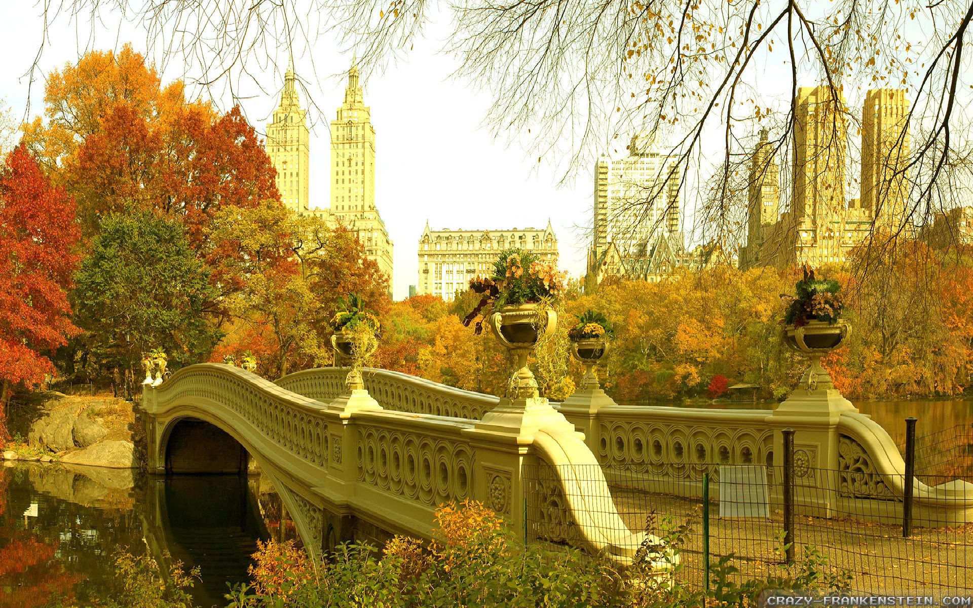 Autumn Wallpaper Hd Central Park - HD Wallpaper 