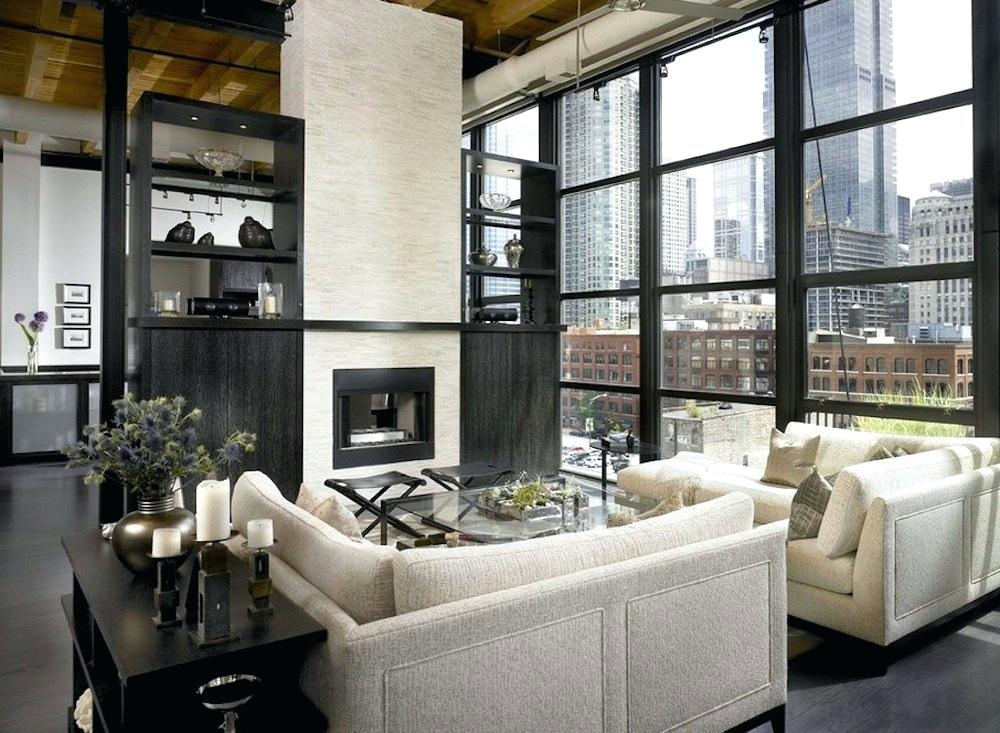 Living Room Chimney Breast Wallpaper Basics Every Homeowner - Two Sectionals In Living Room - HD Wallpaper 