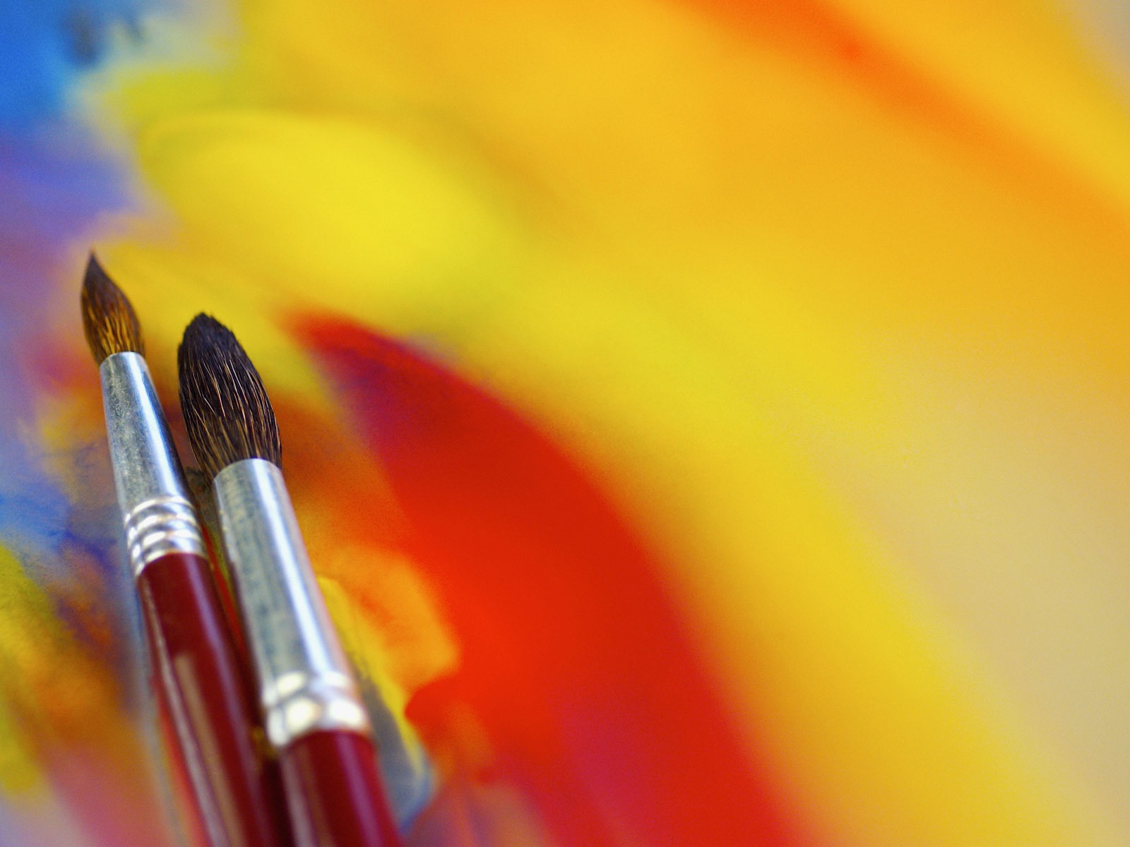 Colorful Wallpaper Paint Brushes 2 7 - Paint Brushes - HD Wallpaper 
