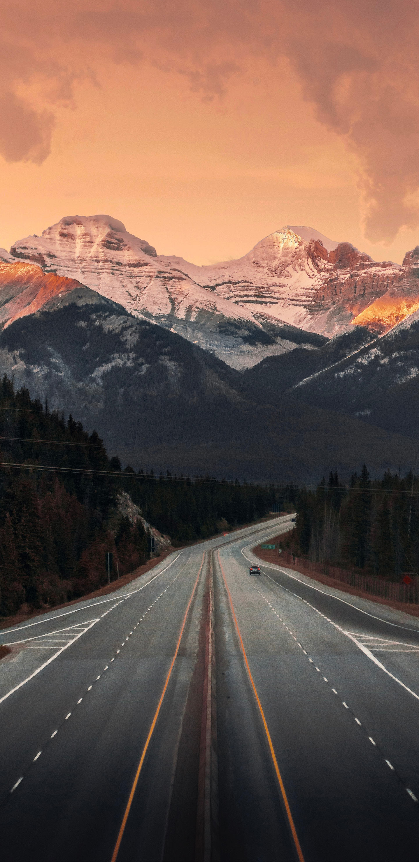 Mountain Road - 1440x2960 Wallpaper 