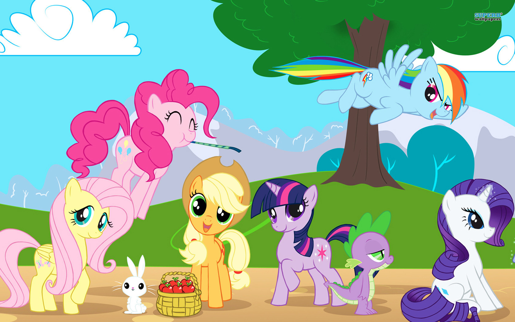 My Little Pony Friendship Is Magic - My Little Pony Cartoon Background -  1680x1050 Wallpaper 
