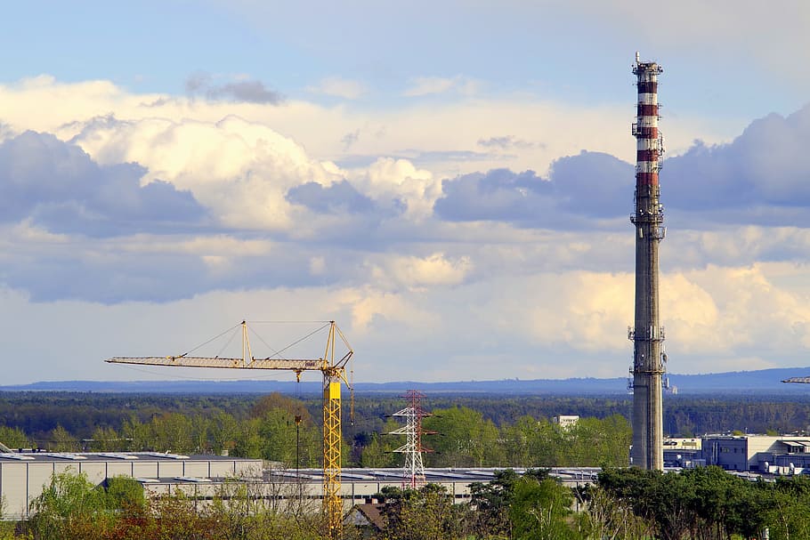 Chimney, Factory, Firm, Horizon, The Horizon, The Industry, - Tower - HD Wallpaper 
