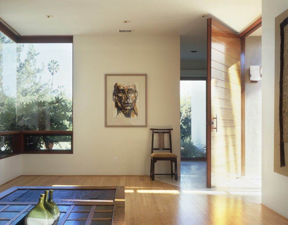 Painting Front Door Entry Modern With Neutral Colors - Interior Design - HD Wallpaper 