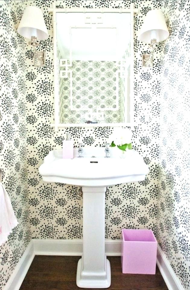 3d Wallpaper For Bathroom In More Best Powder Room 630x961 Teahub Io - Which Wallpaper Is Best For Bathroom