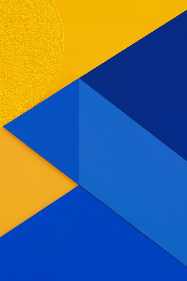 Android Marshmallow New Blue Yellow Pattern Iphone - Fondos De Pantalla De Moto E - HD Wallpaper 