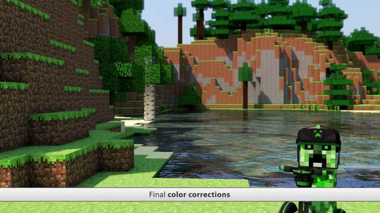Rendered Minecraft - HD Wallpaper 