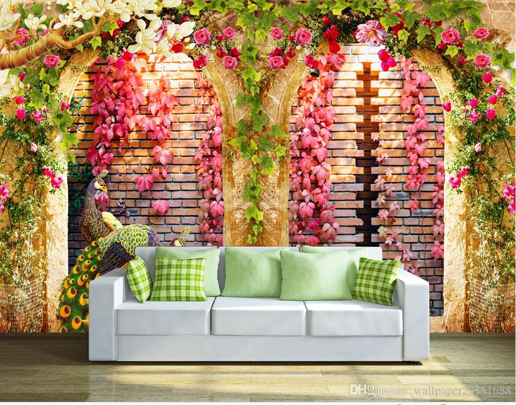 Flower Vine Arch Background Wall - HD Wallpaper 