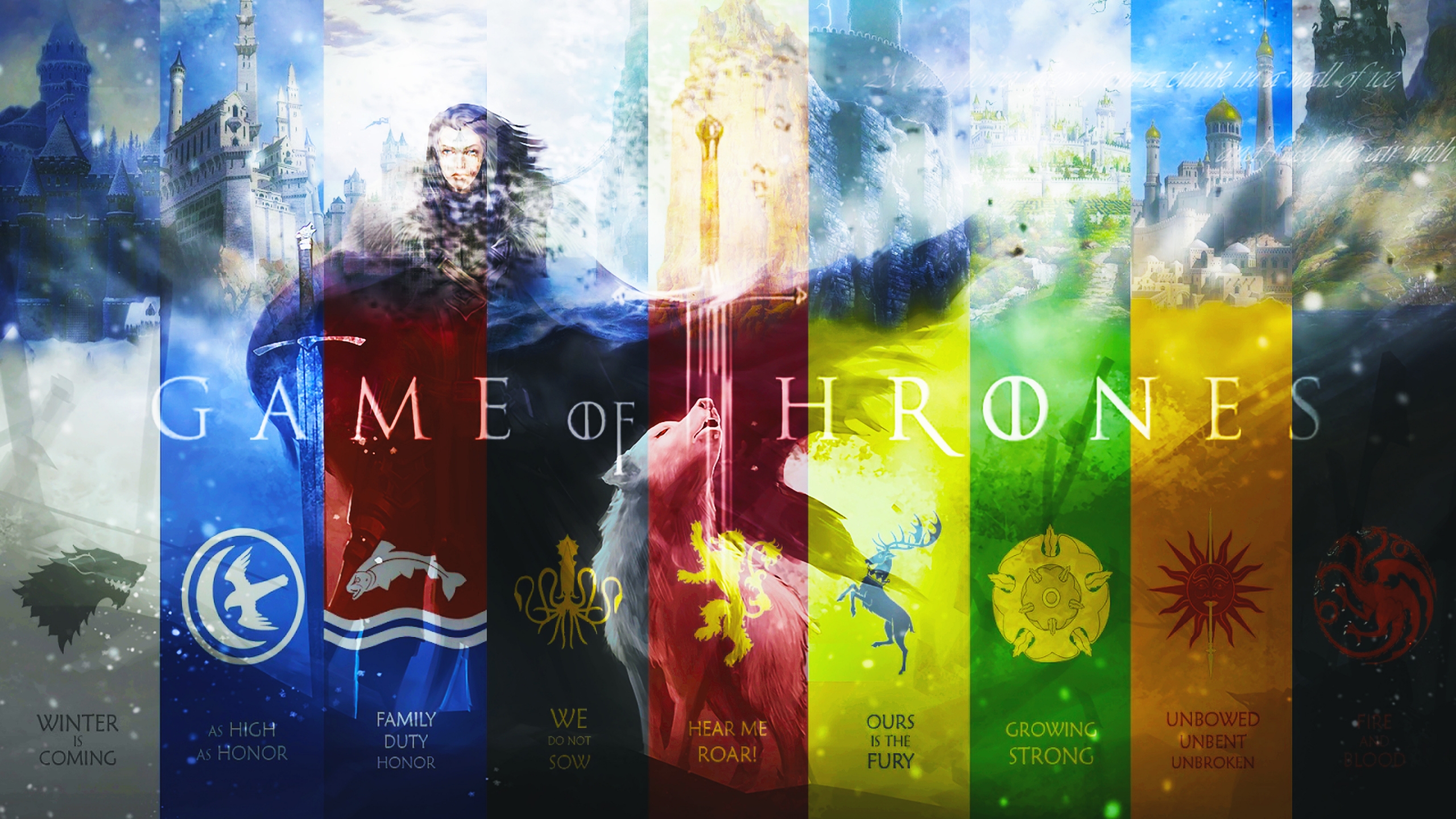 Game Of Thrones Houses Background - HD Wallpaper 