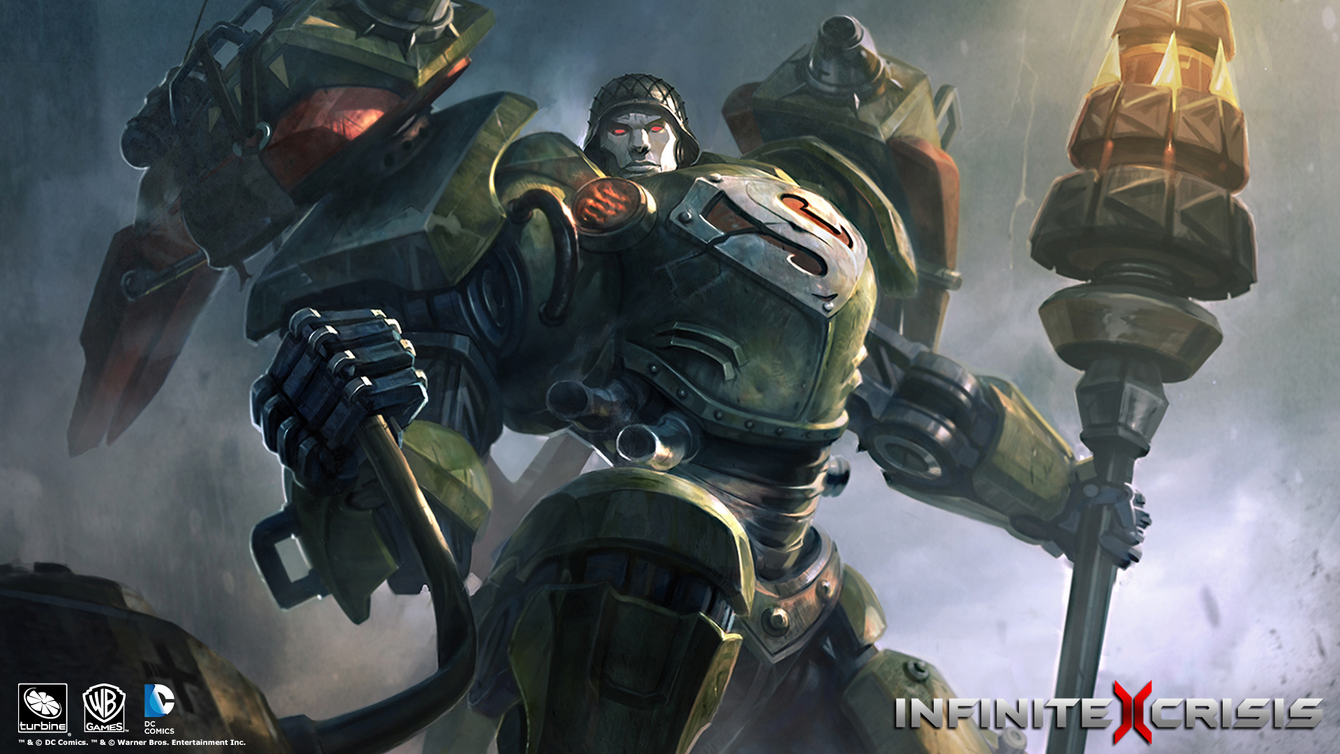 Mecha Superman - HD Wallpaper 