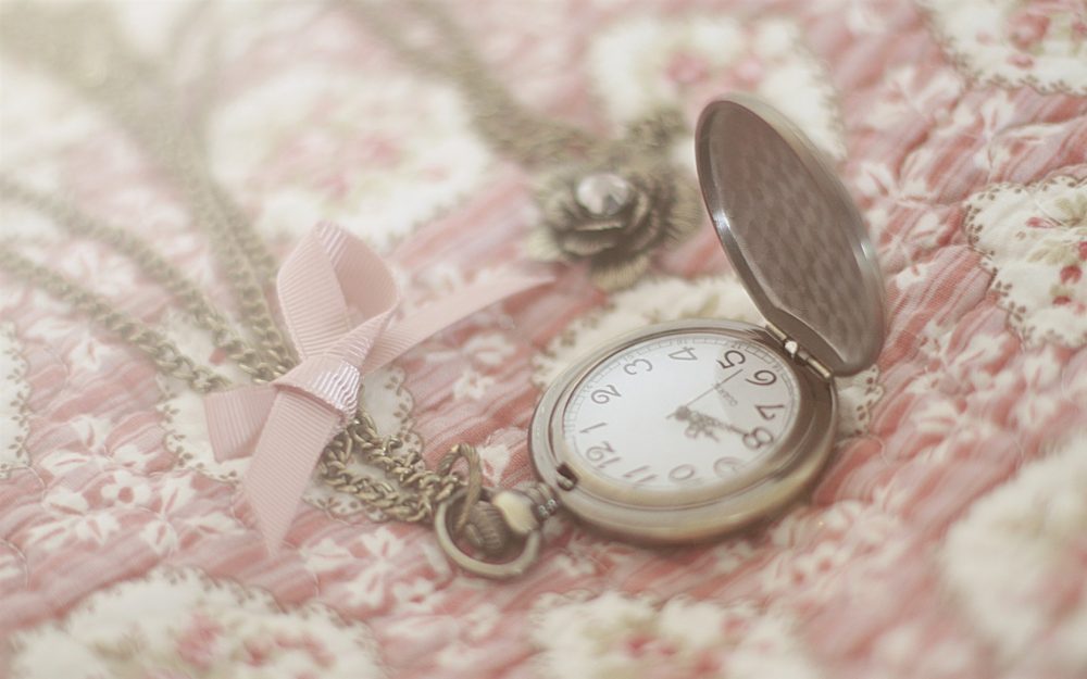 Pocket Clock Wallpaper Vintage - HD Wallpaper 