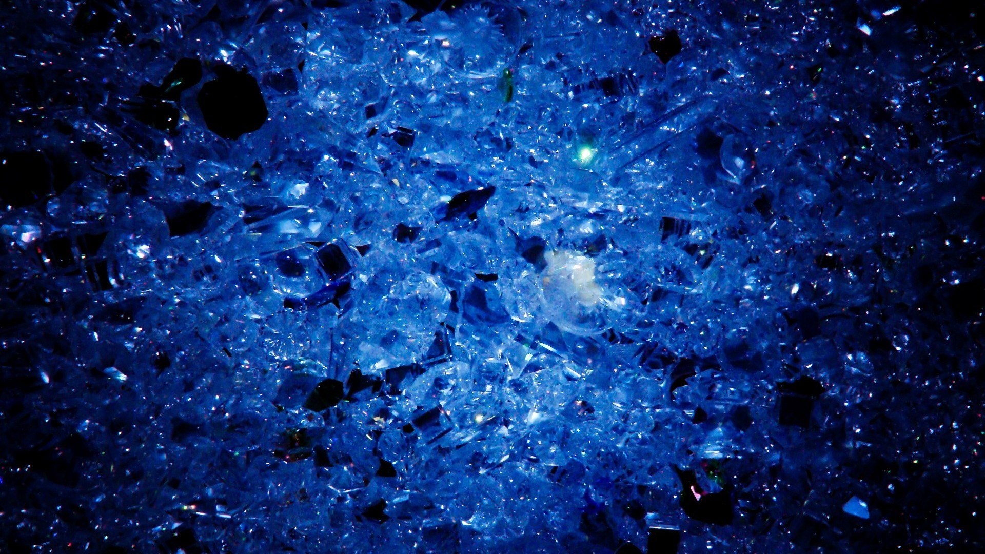 Blue Crystals Wallpaper Hd - HD Wallpaper 