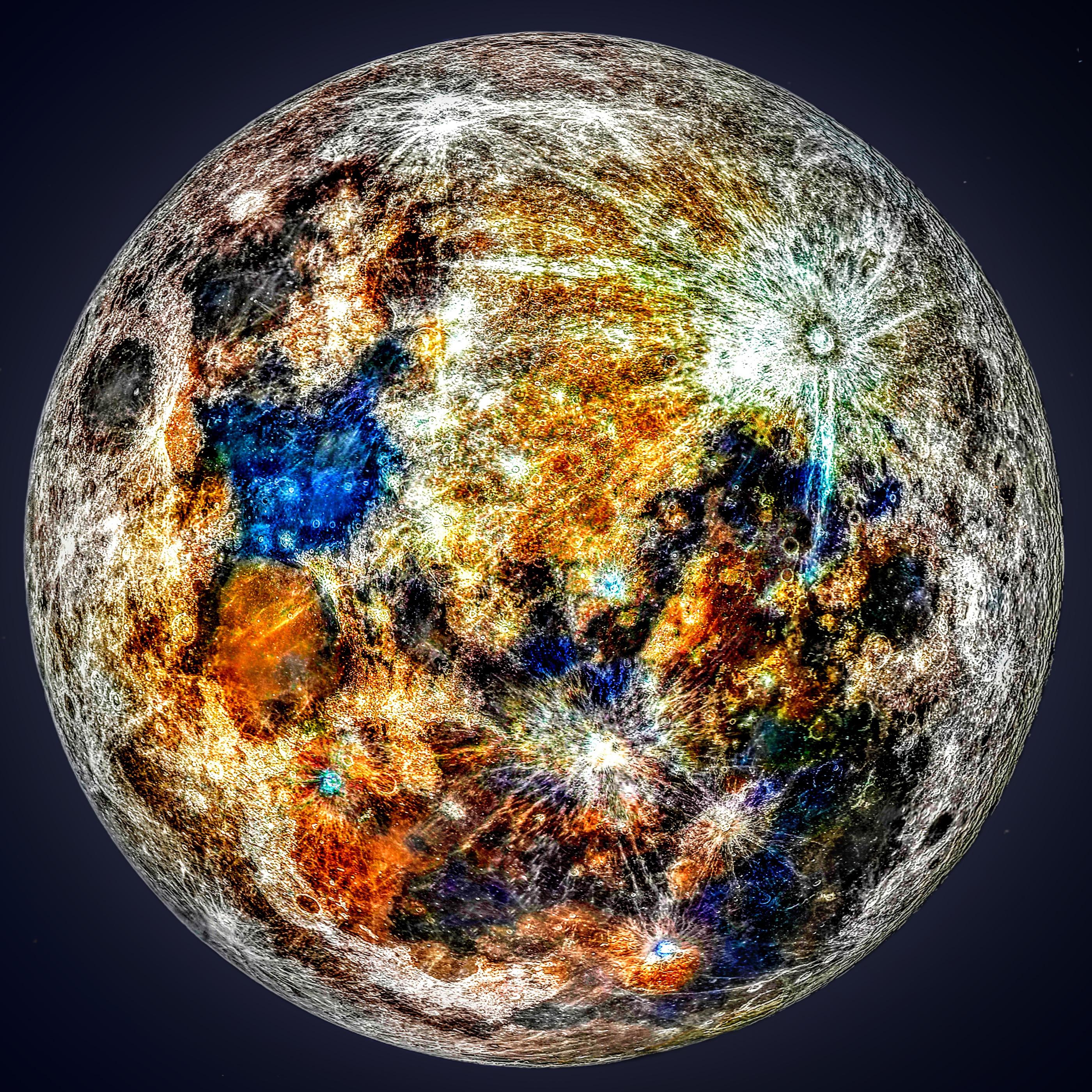 Colors Of The Moon - HD Wallpaper 