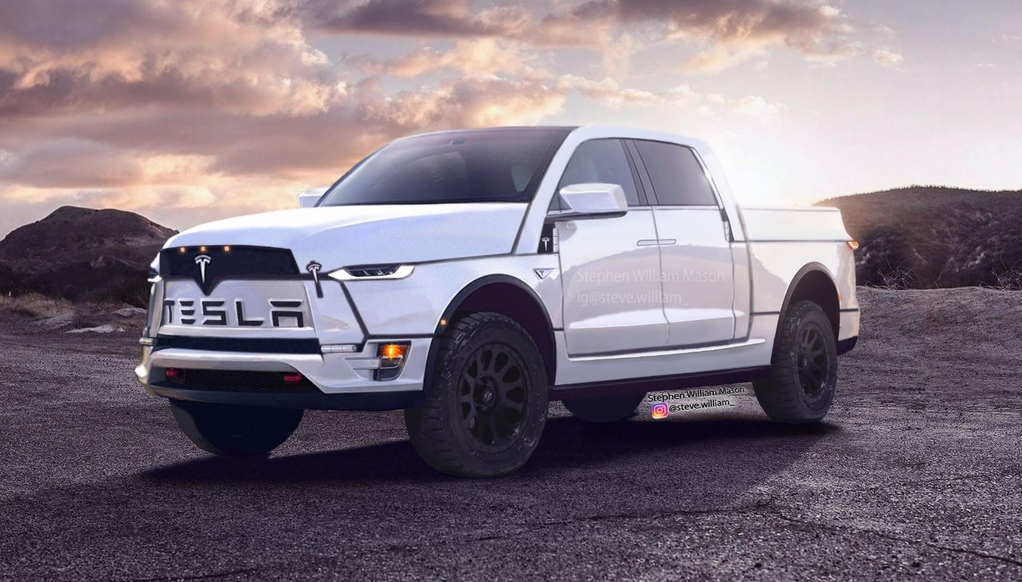 Truck Wallpaper - Tesla Pickup Truck - HD Wallpaper 