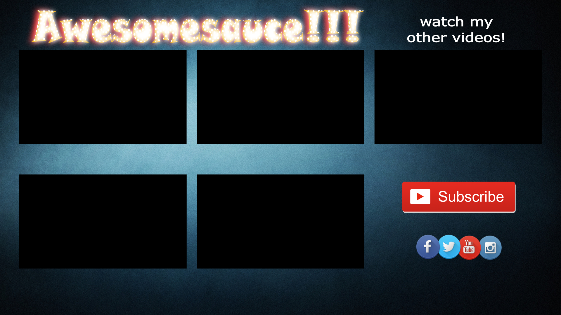 Youtube Outro Template - HD Wallpaper 