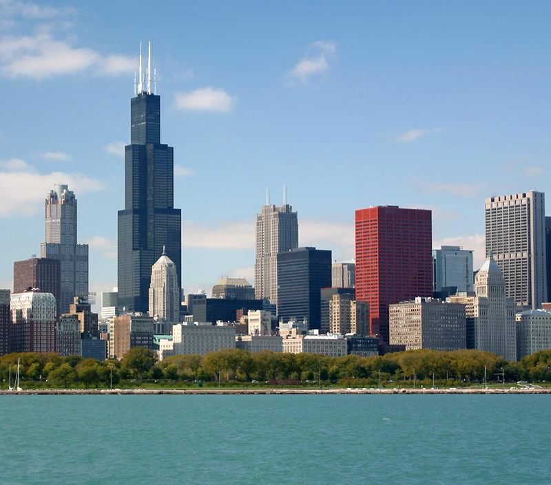 Chicago Skyline - HD Wallpaper 