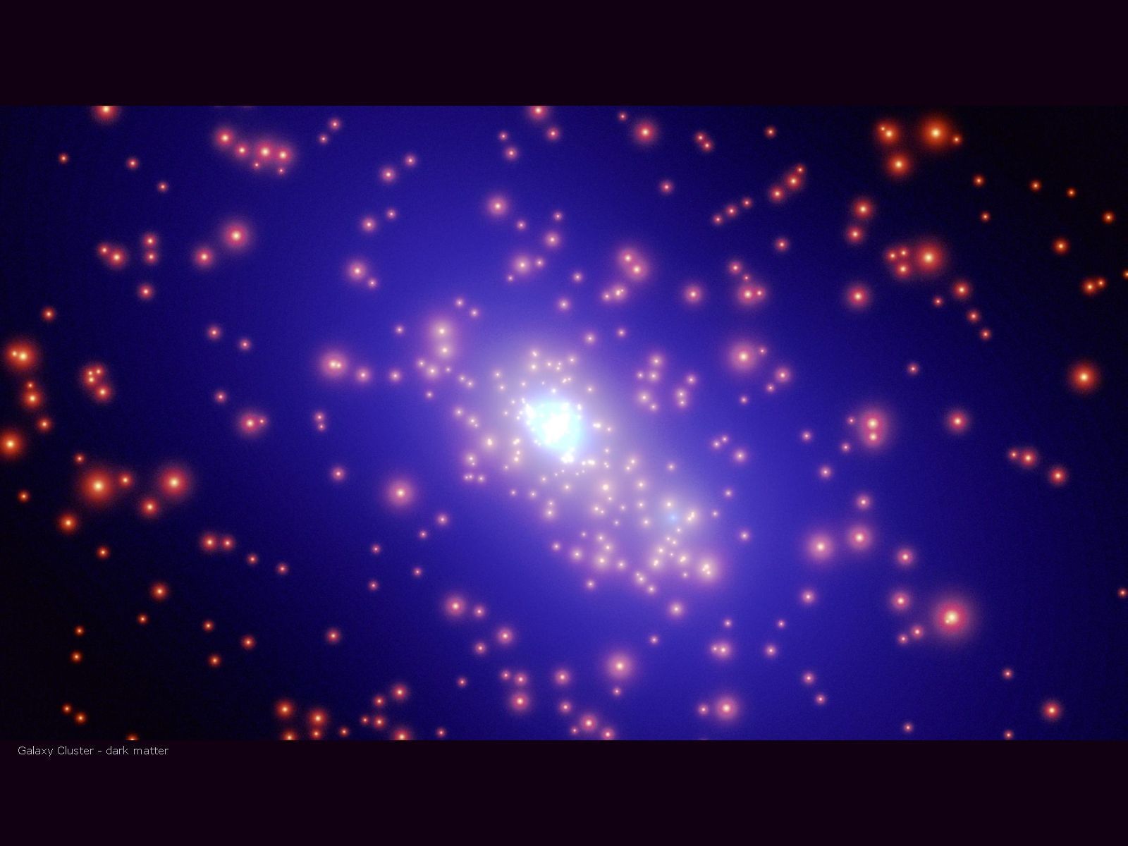 Dark Matter Halo Galaxy Cluster - HD Wallpaper 