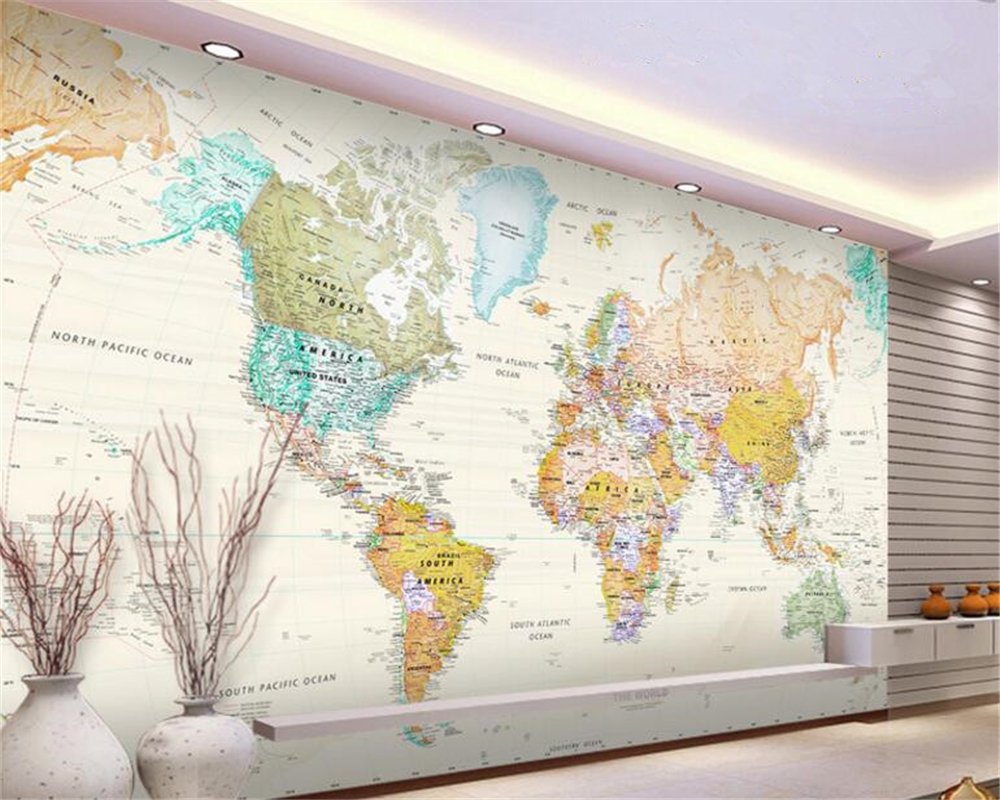 World Map Wallpaper Office - HD Wallpaper 