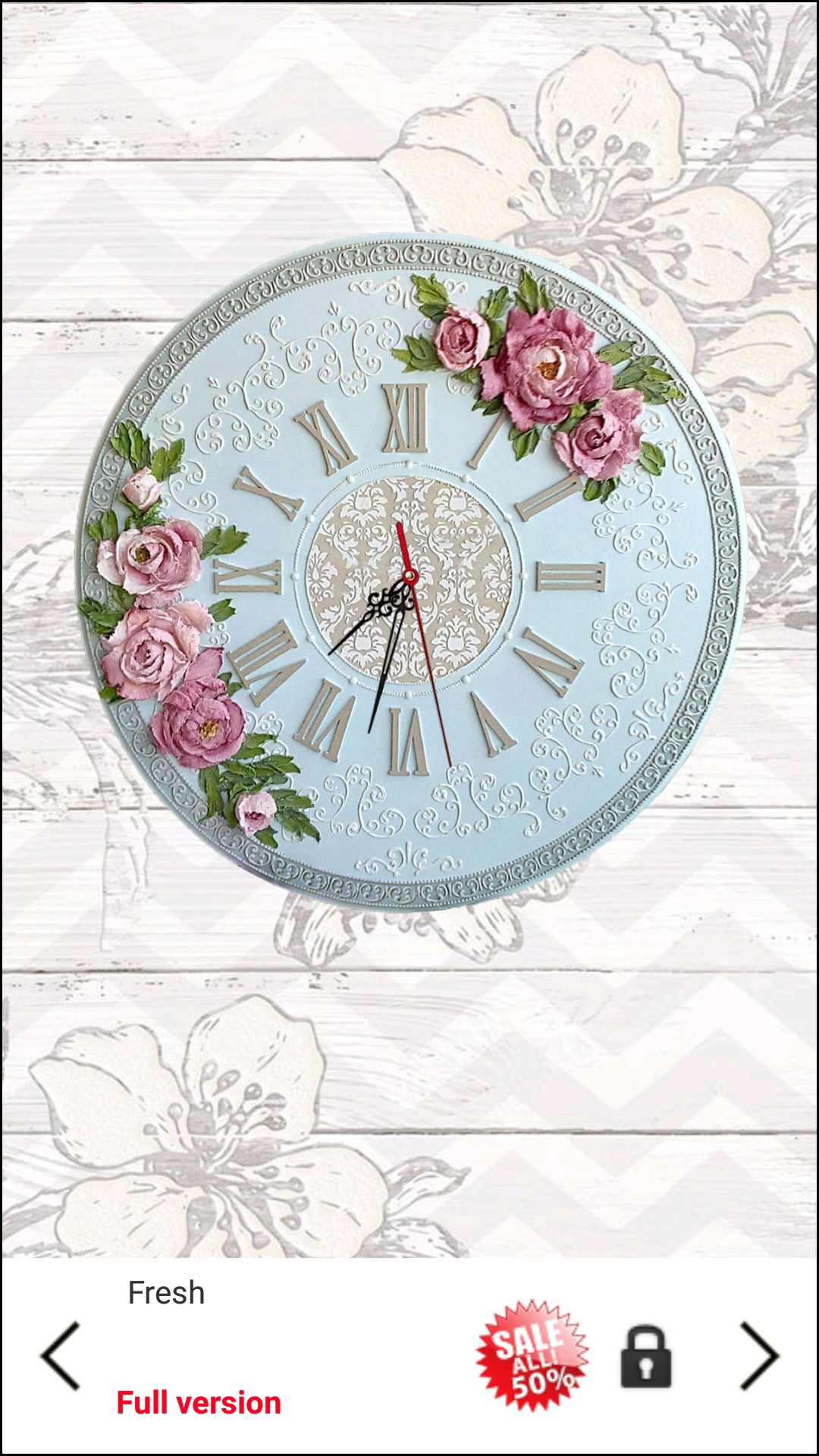 Shabby Chic Clock Live - HD Wallpaper 