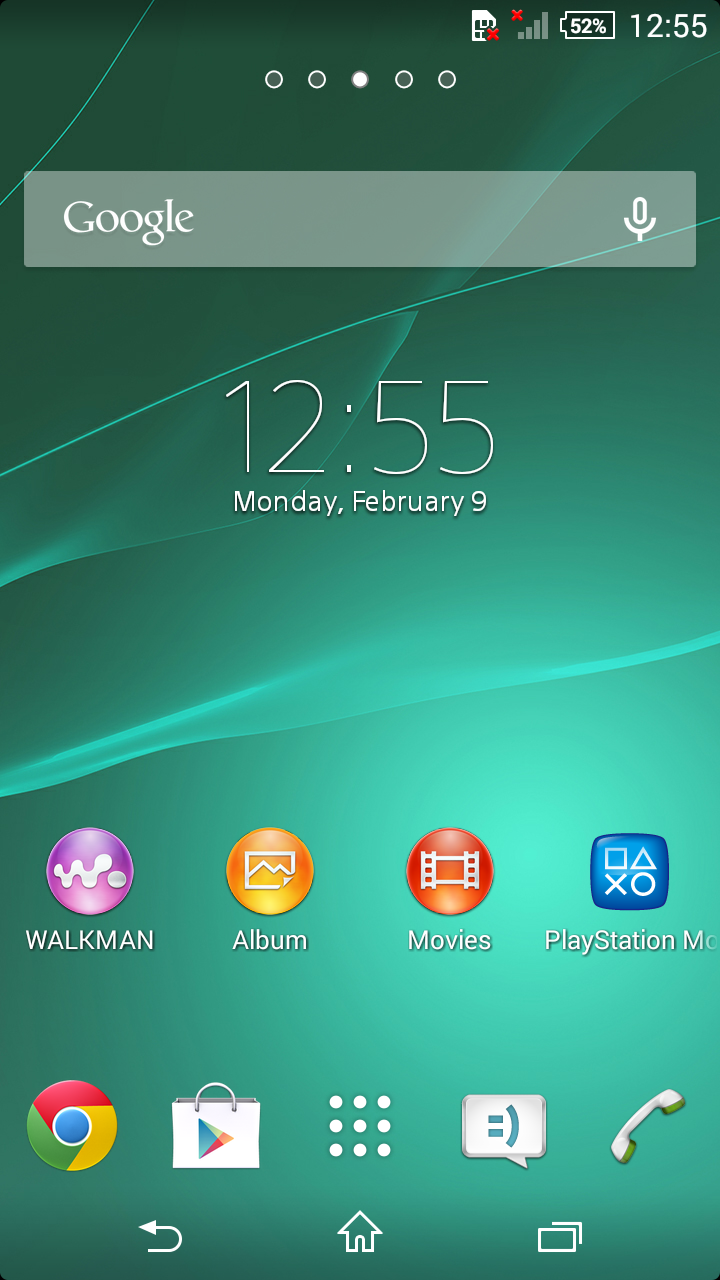 Homescreen Sony Xperia Z3 7x1280 Wallpaper Teahub Io