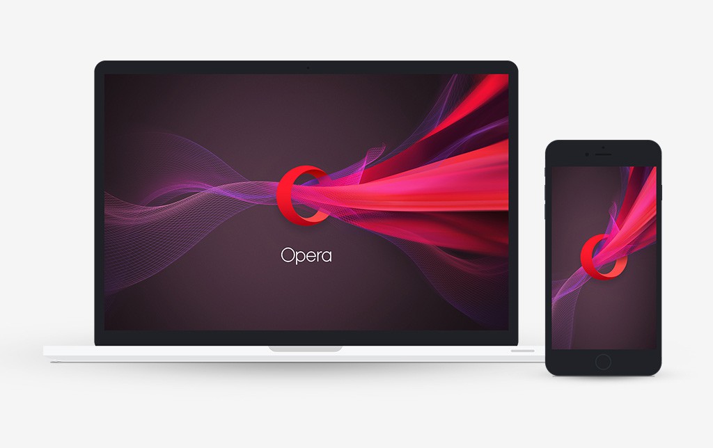 Opera New Logo Brand Identity Wallpaper Desktop Mobile - Opera - HD Wallpaper 