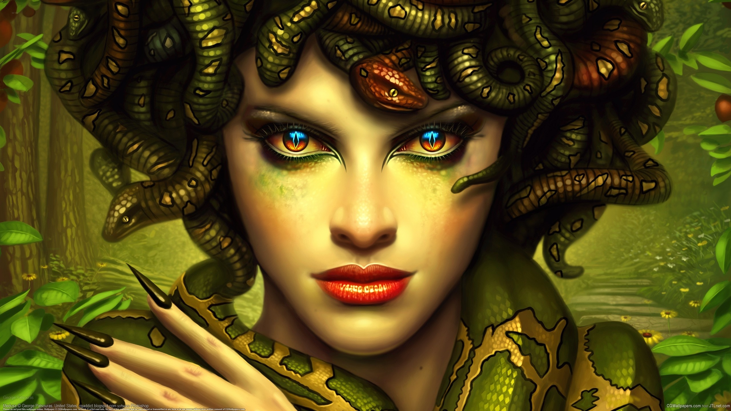 Greek Gods Medusa - HD Wallpaper 