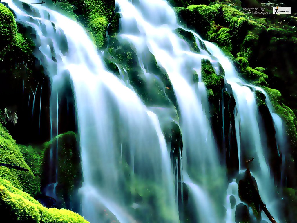 3d Waterfall Wallpaper - Colour Waterfall - HD Wallpaper 