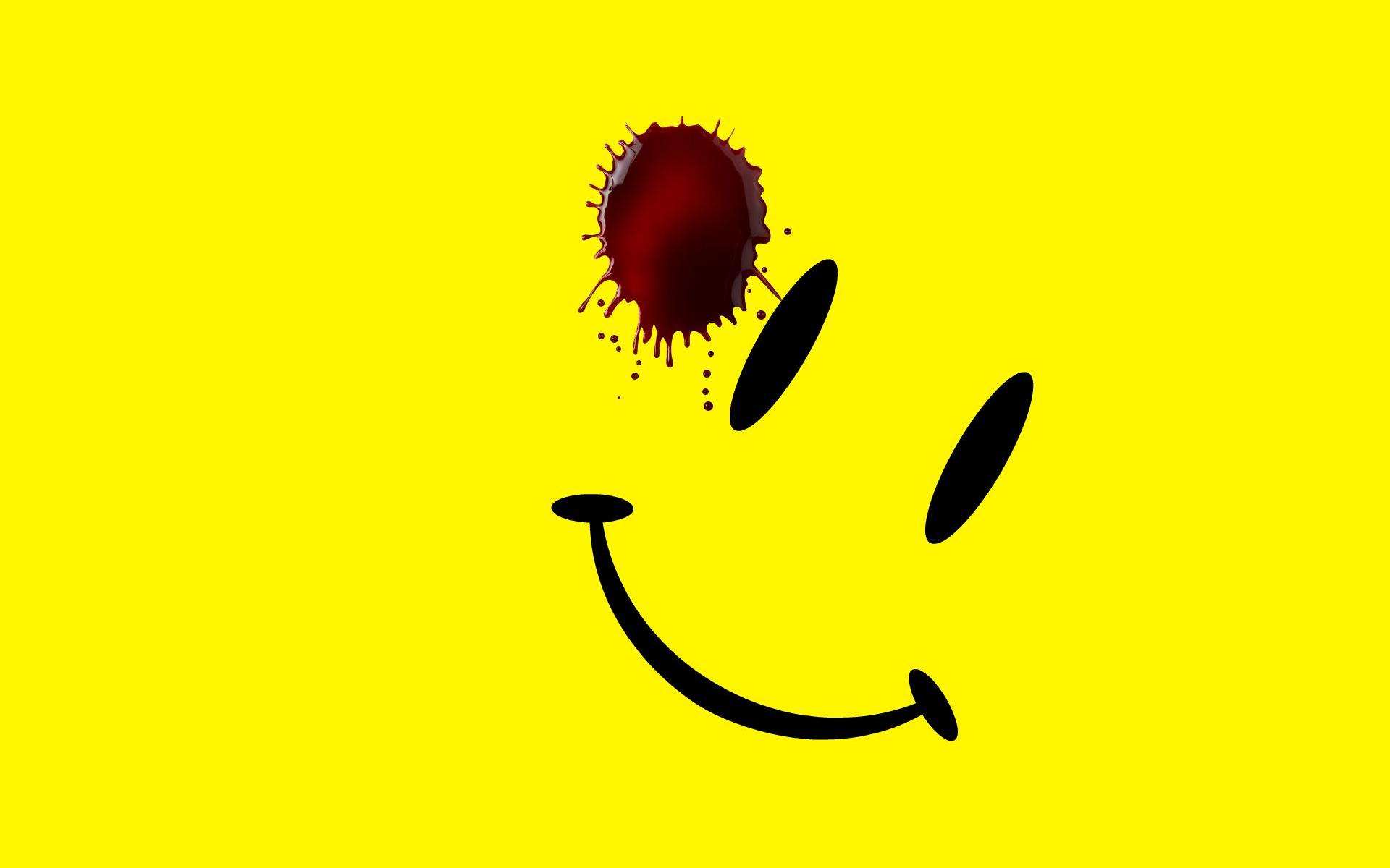 Yellow Smiley Face Background - HD Wallpaper 