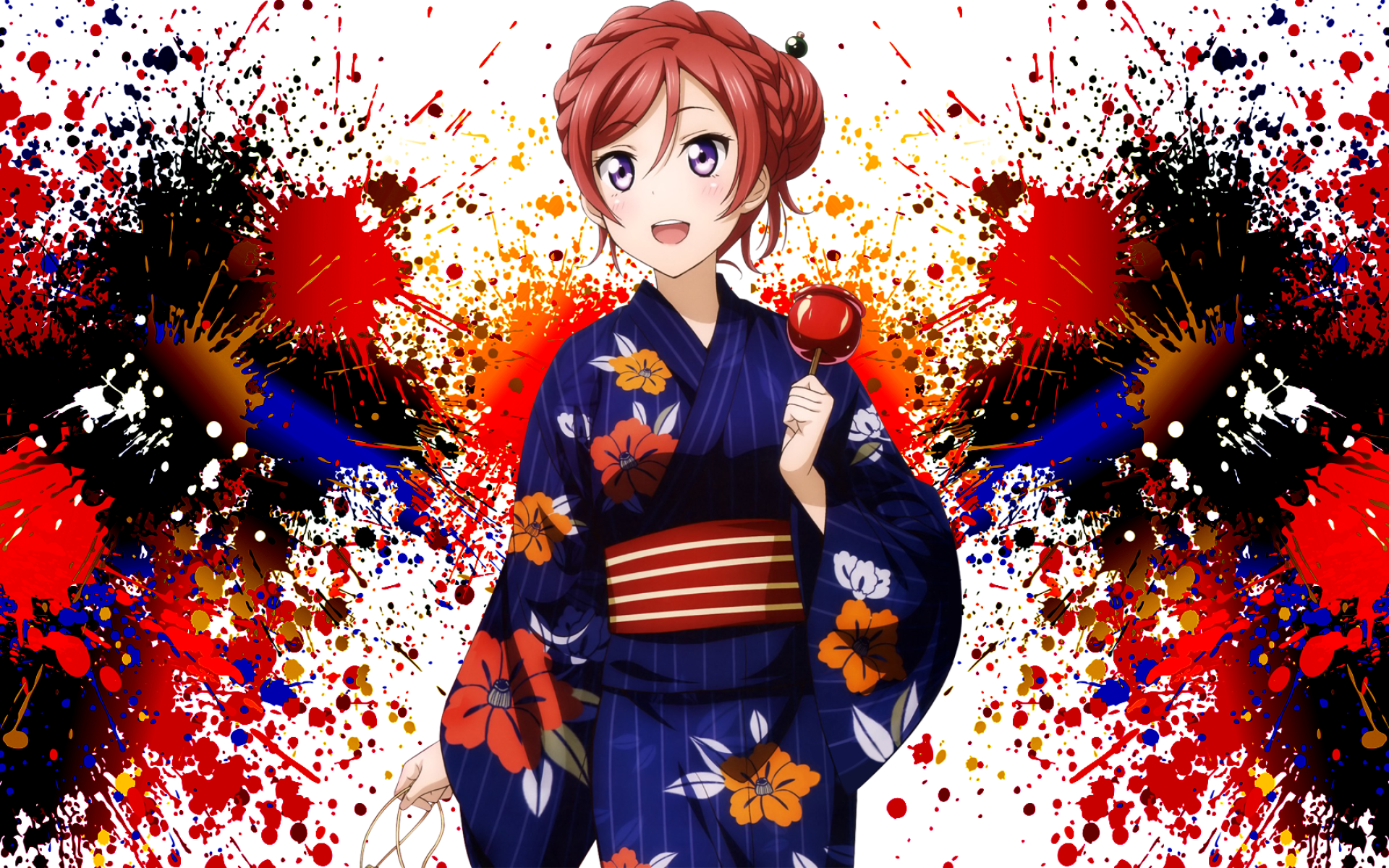 Riko Sakurauchi, Manga, Kimono, Love Live Sunshine, - Wallpaper - HD Wallpaper 