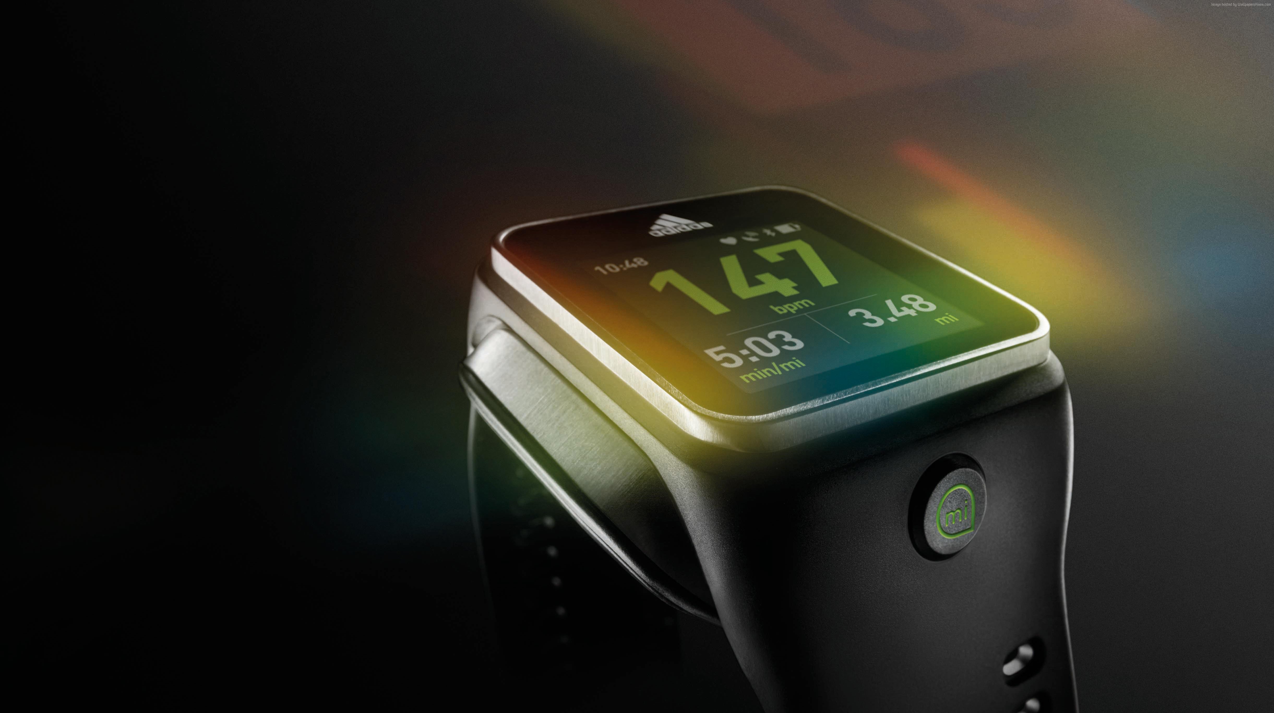 Adidas Micoach Smart Run Smart Watch Watches Fitness - Smart Watch  Wallpaper Hd - 4883x2734 Wallpaper 