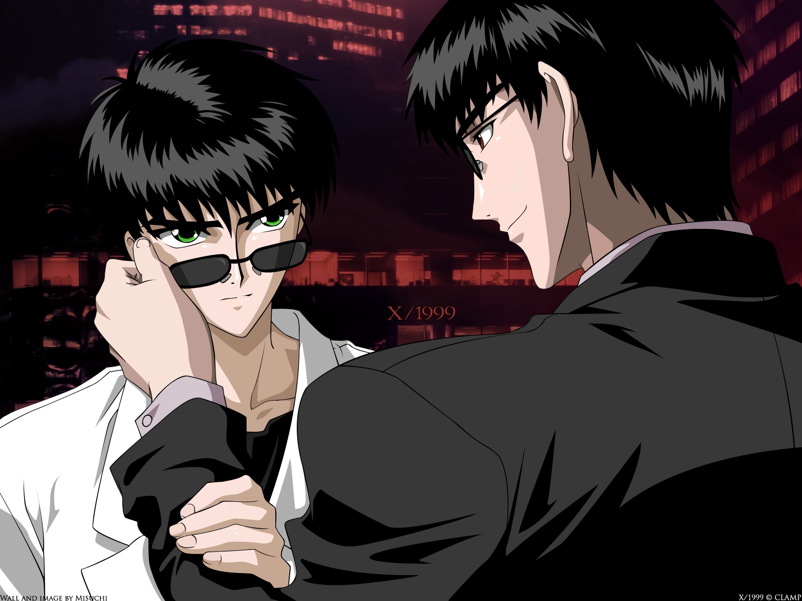 Wallpaper Guys, Sunglasses, Suits - Anime Characters With Black Sunglasses  - 1600x1200 Wallpaper 