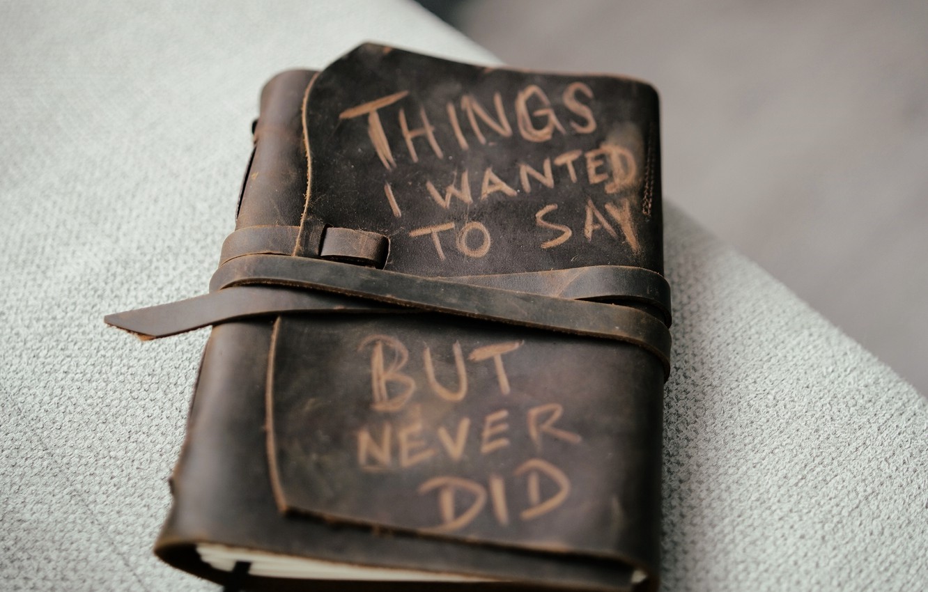 Photo Wallpaper Wallpaper, Minimalism, Text, Mood, - Leather - HD Wallpaper 