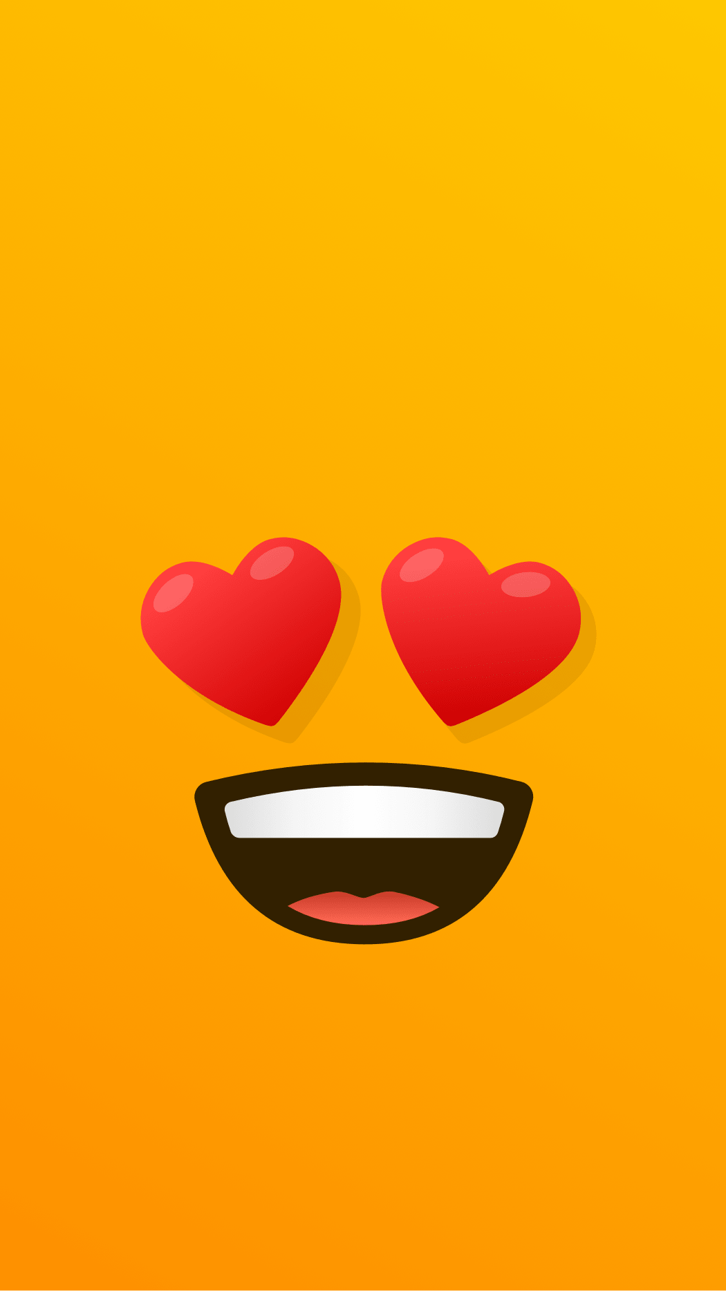 Heart Eyes Emoji - HD Wallpaper 