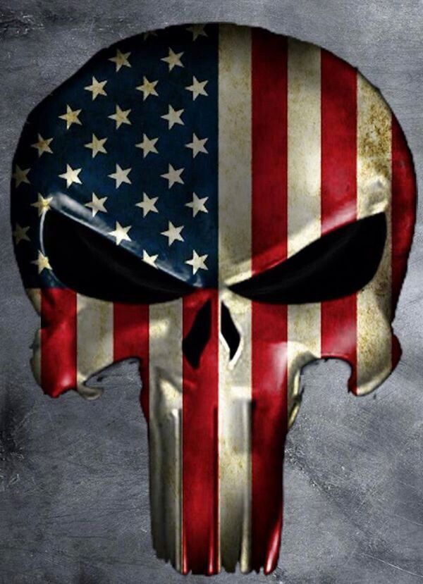 Punisher Skull American Flag Meaning - HD Wallpaper 
