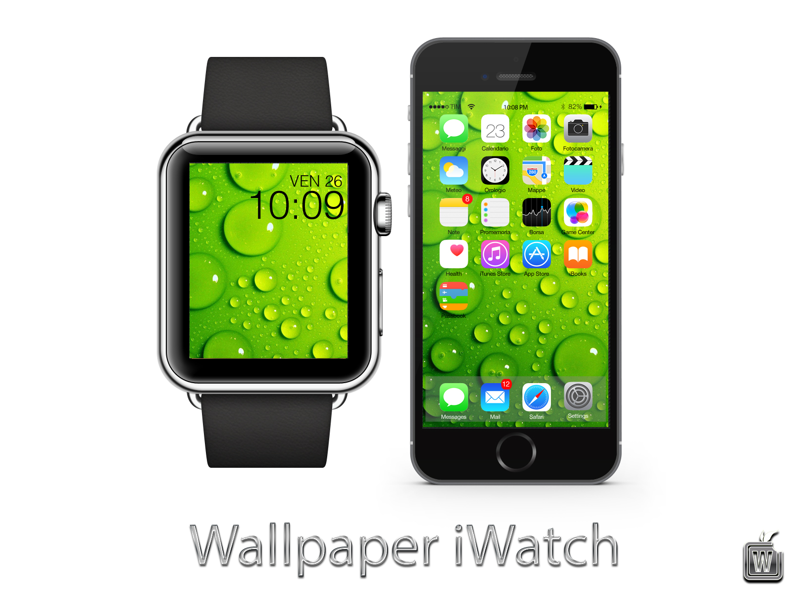 Wallpaper Iwatch Per Personalizzare Il Vostro Iphone - Apple Watch 3 Sfondi - HD Wallpaper 