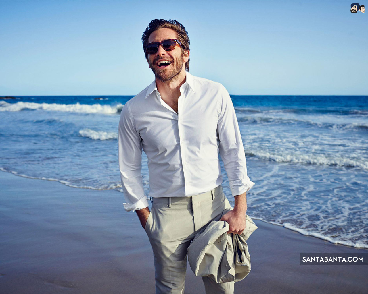 Jake Gyllenhaal - Jake Gyllenhaal Beach Photoshoot - HD Wallpaper 