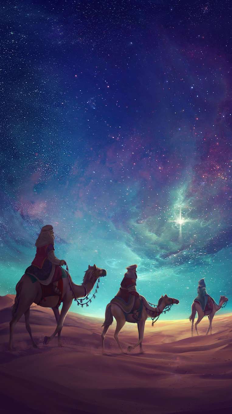 Desert Night Wallpaper Iphone - HD Wallpaper 