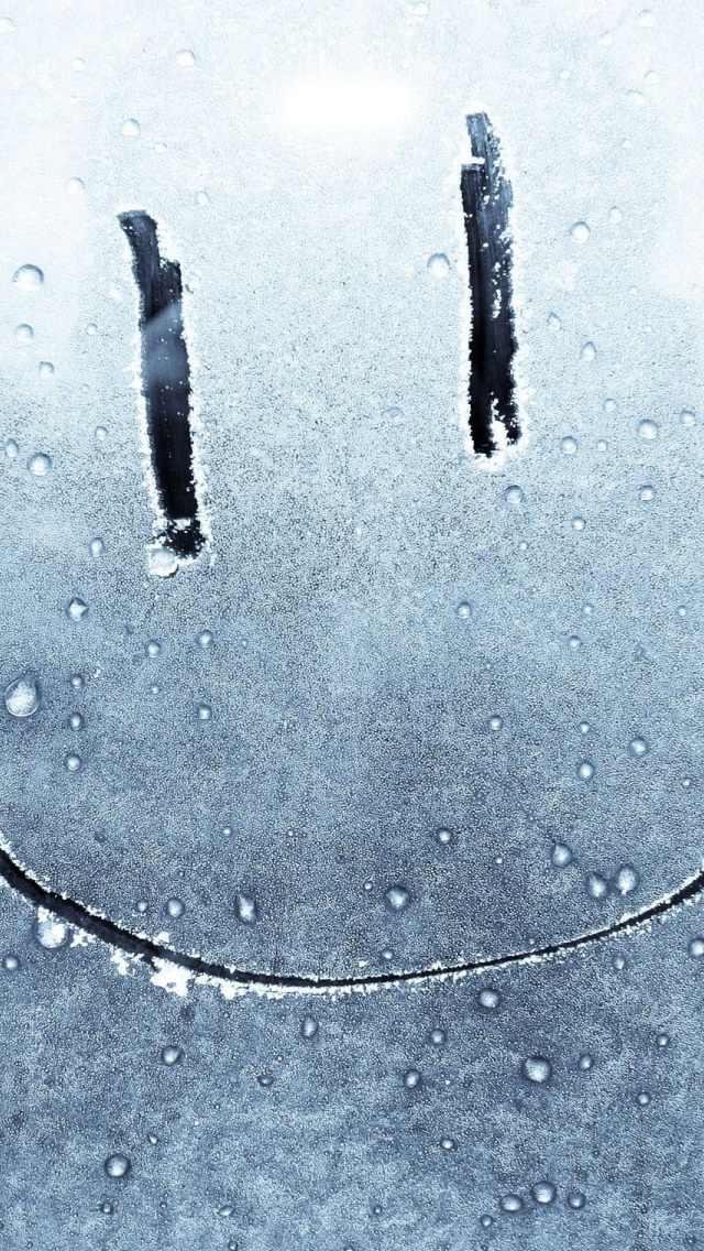 Smiley Face On A Frozen Window Iphone Wallpaper Smile 640x1136 Wallpaper Teahub Io