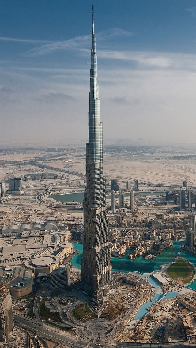 Dubai Tall Tower Iphone Wallpaper - Burj Khalifa Wallpaper Hd - HD Wallpaper 