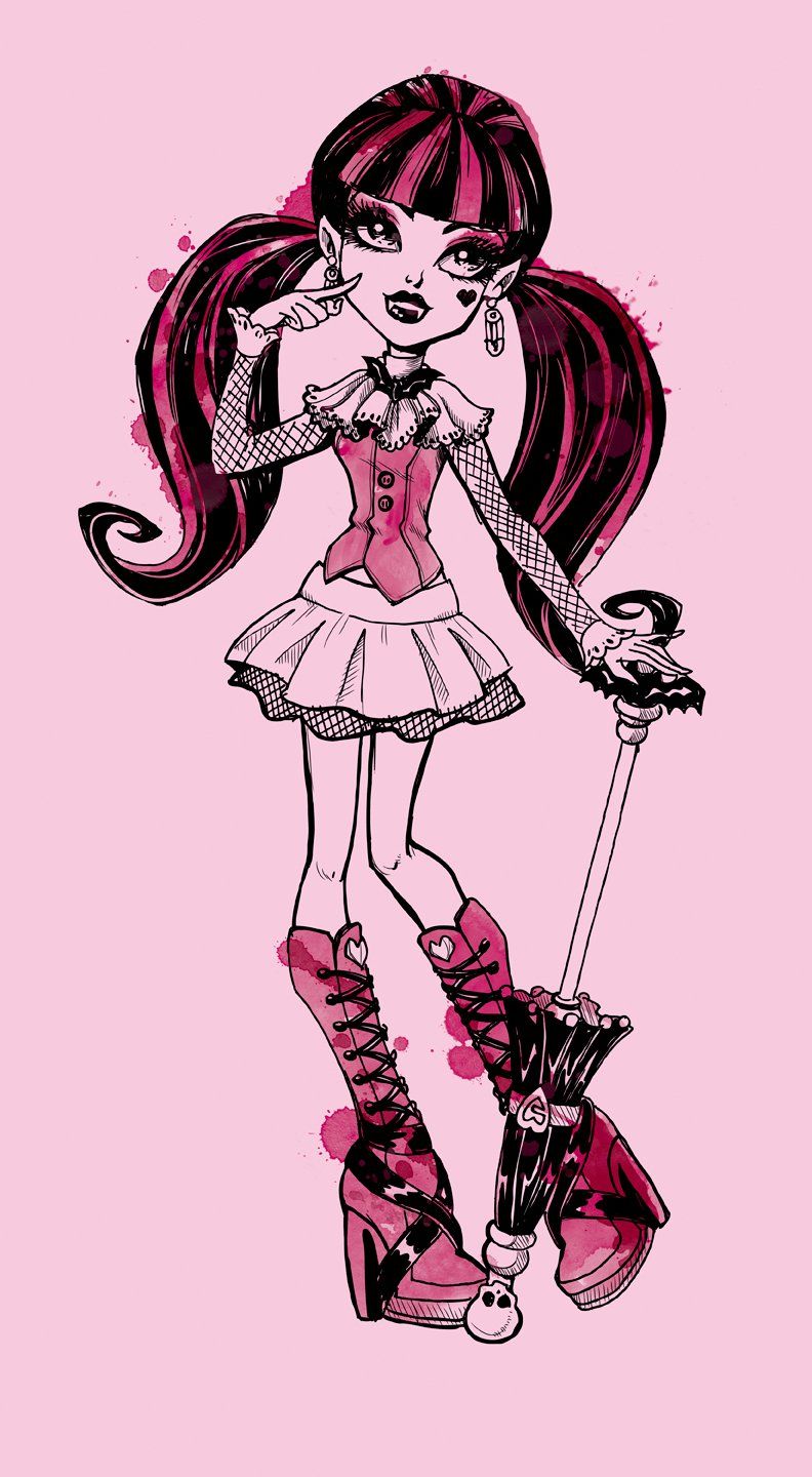 Draculaura Is Cute Monster High Sketches Draculaura 792x1440 Wallpaper Teahub Io