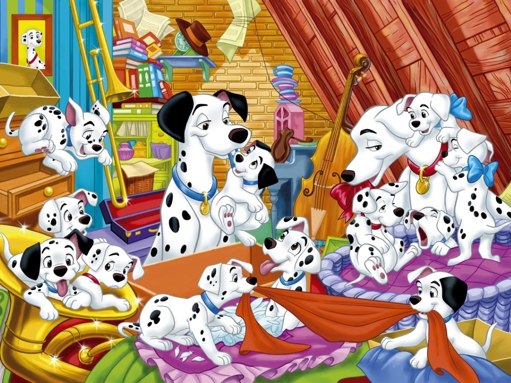 101 Dalmations Wallpaper - 101 Dalmatians Happy Birthday - HD Wallpaper 