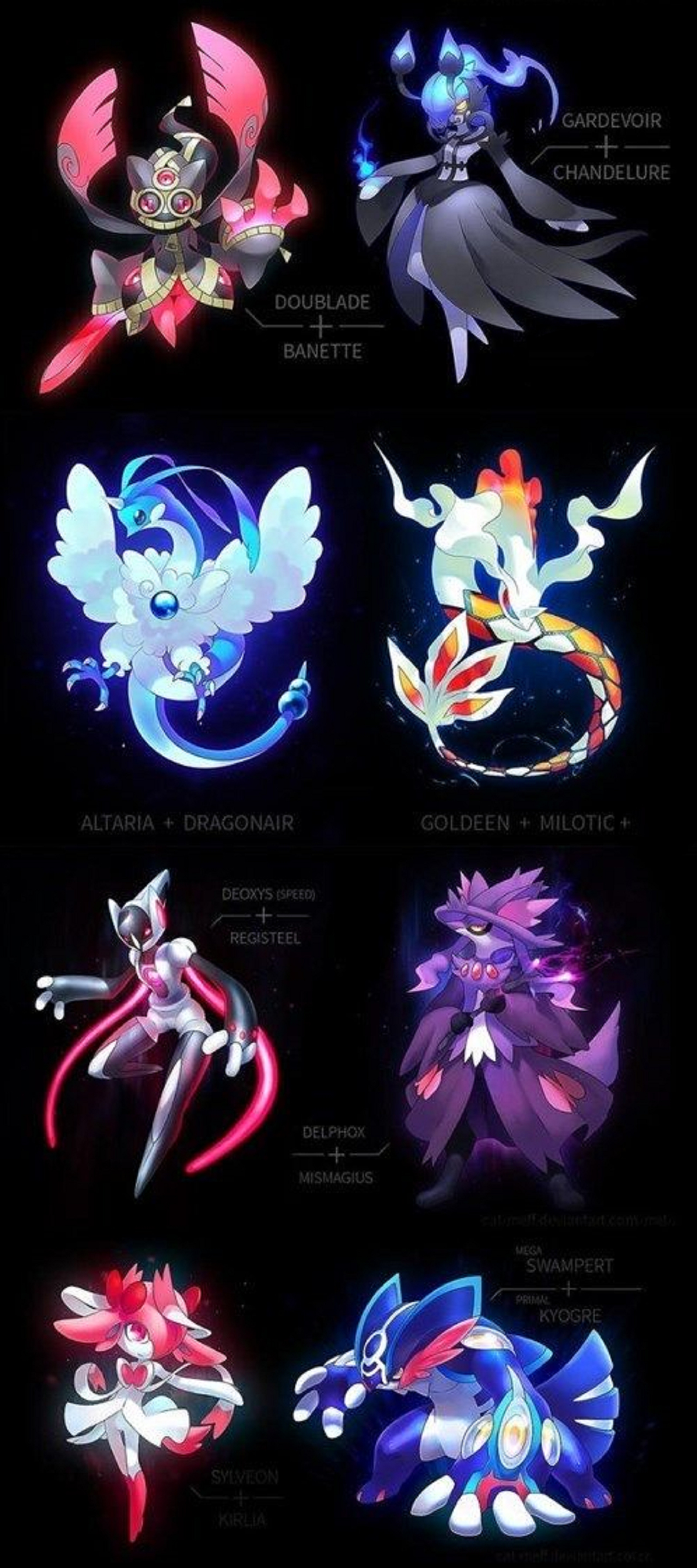 Awesome Pokemon Fusions - HD Wallpaper 