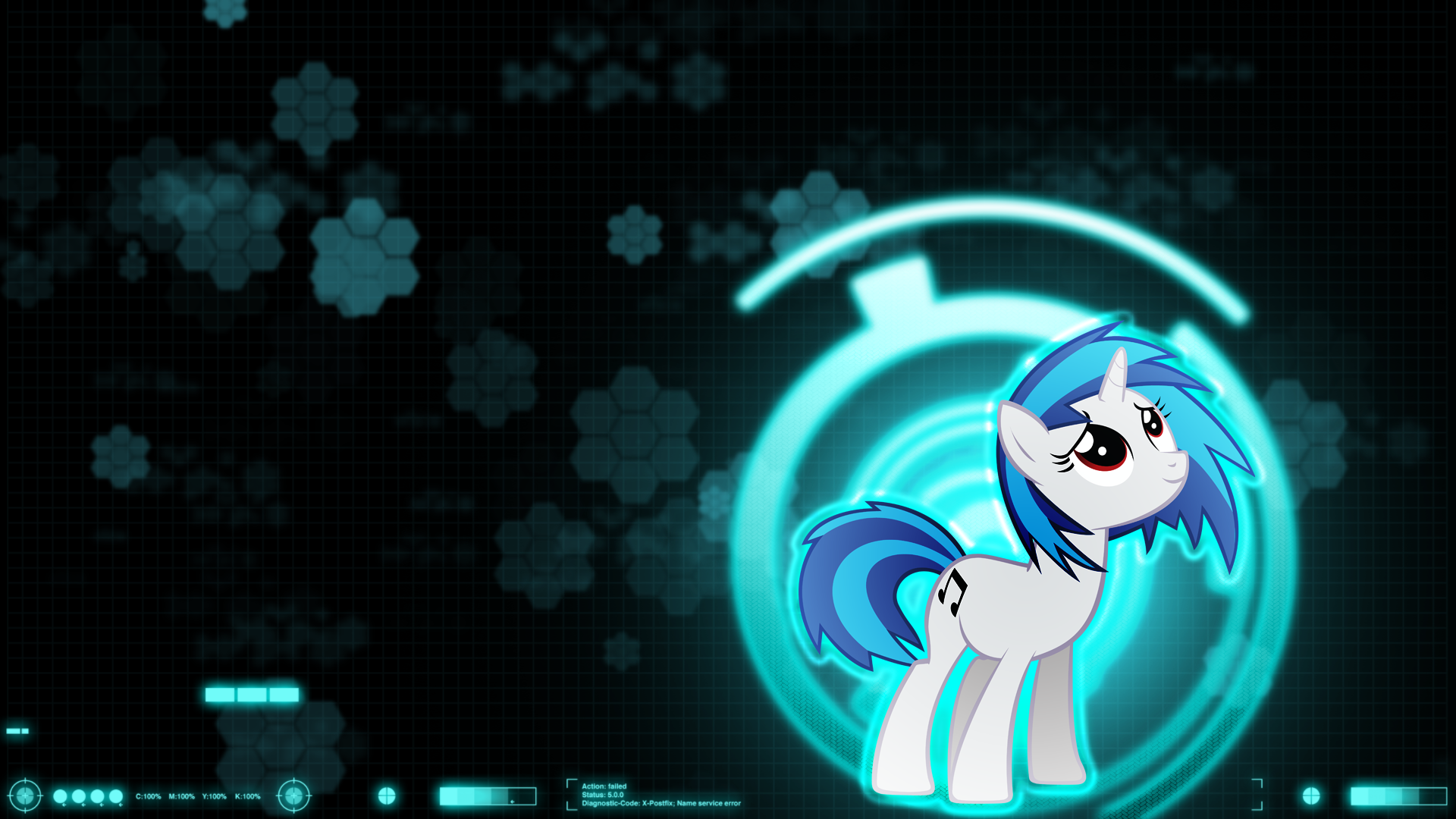 Vinyl Scratch Wallpaper - Mlp Fim Vinyl Scratch - HD Wallpaper 